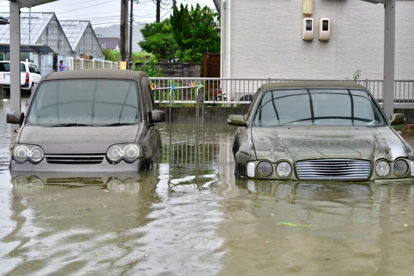 大雨で浸水することが心配